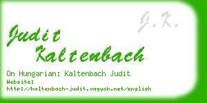 judit kaltenbach business card